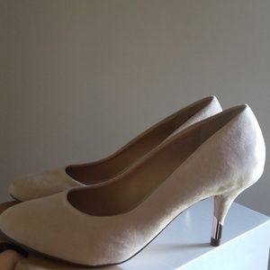 New Suede Beige High Heels